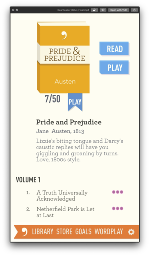 Dear Reader, A Game of Literary Wordplay